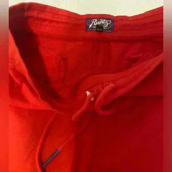 Mens Runtz Shirt/Short Set in Red with blue logo Both pieces are an XL - Picture 12 of 16